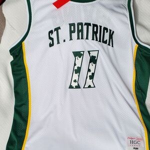 St. Patrick Green and White Jersey